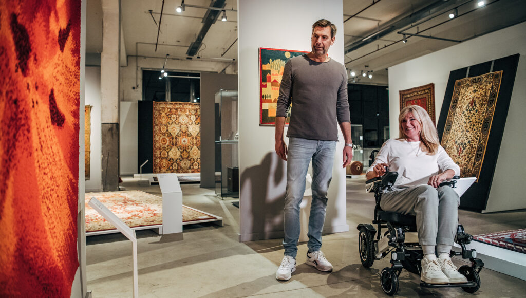 Culture accessible avec un fauteuil roulant ergoflix