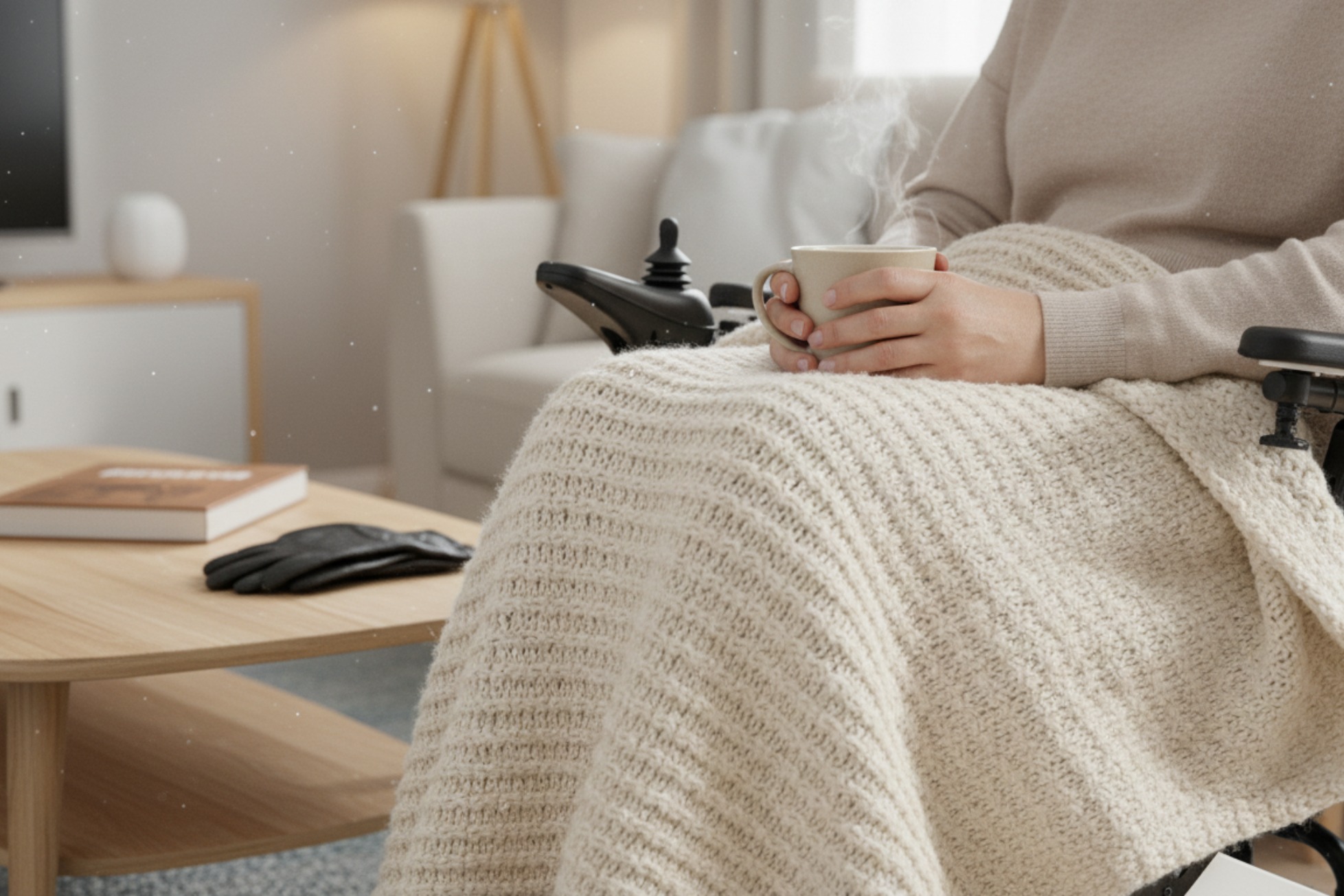 Aménagement domicile hiver fauteuil roulant électrique mobilité ergoflix