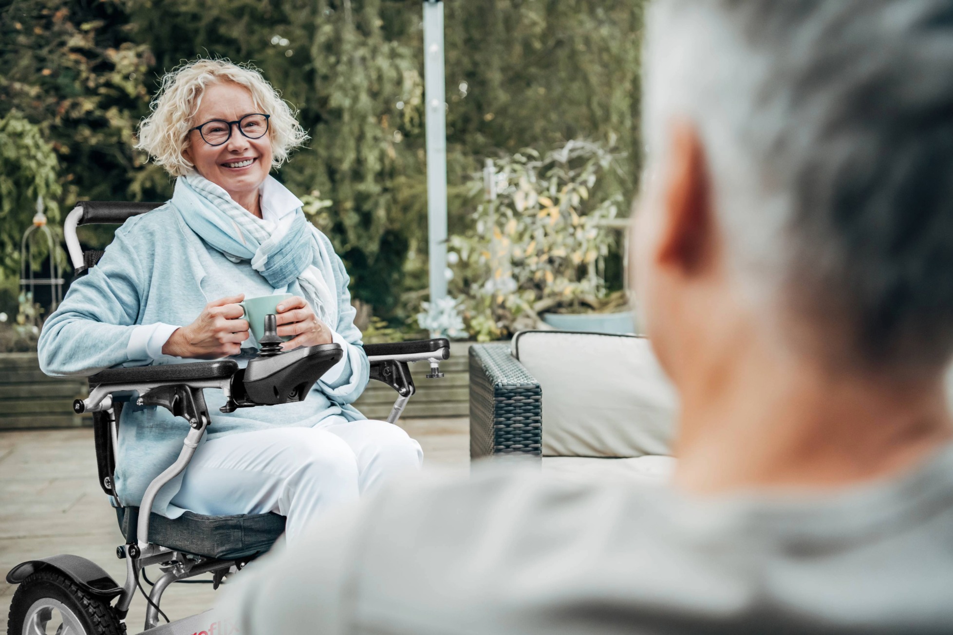 Isolement hivernal fauteuil roulant électrique connexion ergoflix
